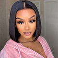 Short Lace Front Straight Bob Wig Human Hair Lace Frontal Wig Brazilian Virgin Hair Wigs for Black Women