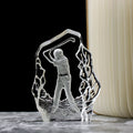 Custom Outstanding Golfer's Trophy Crystal Golf Trophy Award Glass Iceberg Souvenirs Gifts