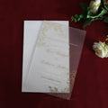 Popular Design Thickness 2mm or 3mm Frosted Acrylic Wedding Invitation Cards with Envelope