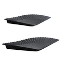 Eco-friendly Bpa Free Tableware Melamine Scallopped Plates Charger Plate Sushi Trays Plates Fan Shape