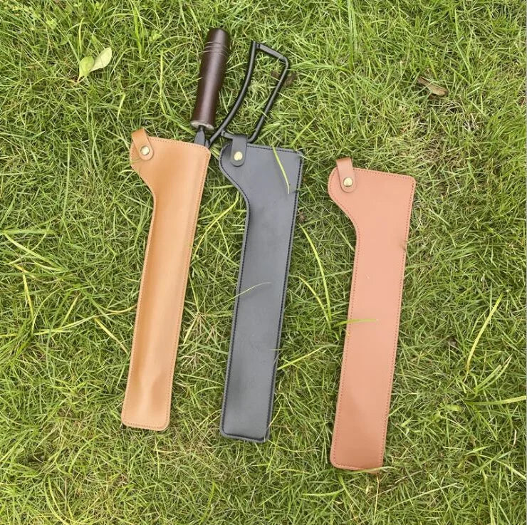PU Leather Barbecue Tongs Protective Cover Case Camping Cookware Flame Holster Waistband Tool Cover