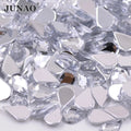 JUNAO Popular 5*8mm Wholesale Stones Nail Tear Drop Rhinestone Red Flat Back Acrylic Crystal Bulk for Salon Dress