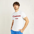 Custom Print Graphic Logo Men's Plus Size T-Shirts Manufacturer's Blank Design Tee Plain Cotton Knitted Fabric Front Sublimation