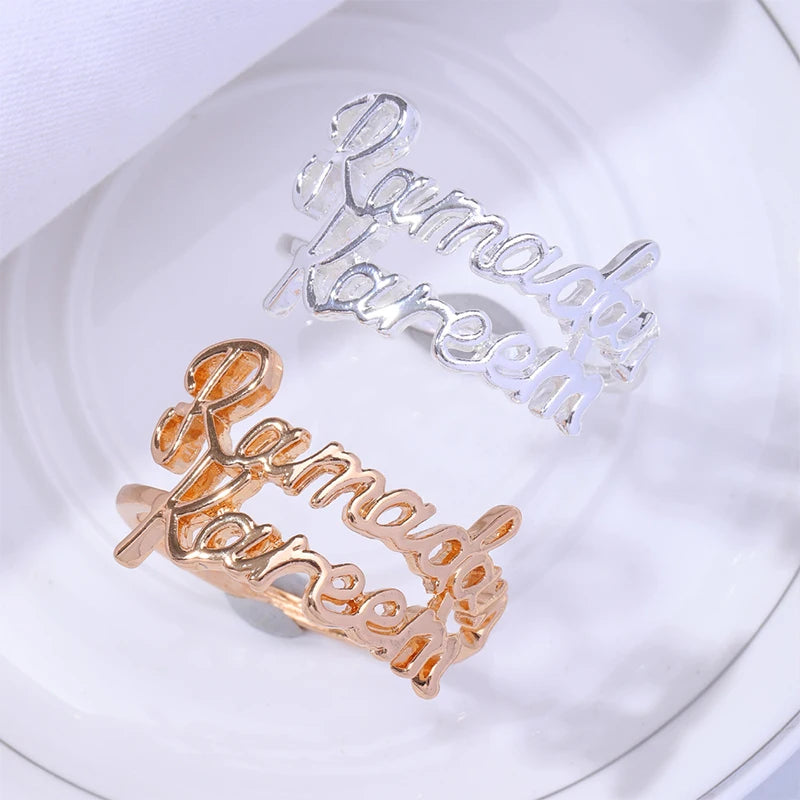 Middle East Holiday Auspicious Letter Napkin Ring Hotel Party Tabletop Setting Table Napkin Buckle Decoration Ornaments