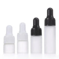 1ml 2ml 3ml 5ml Thin Frosted White Glass Dropper Bottle Sample Travel Cosmetics Bottle