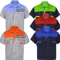 Custom Logo Summer Car Wash Industry Labor Suit Safety Long Sleeve Work Wear Clothes Uniform Workwear