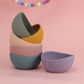 2025 Factory Wholesale Eco-Friendly Silicone Dog Bowl Safe for Pets Rounded Food Grade Bowl Pet Bowls & Feeders