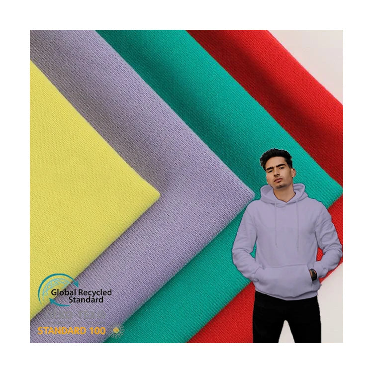 450 Gsm Heavy Sweatshirt Fabric 100 Cotton Warm French Thick Terry Fabric for Sportswear