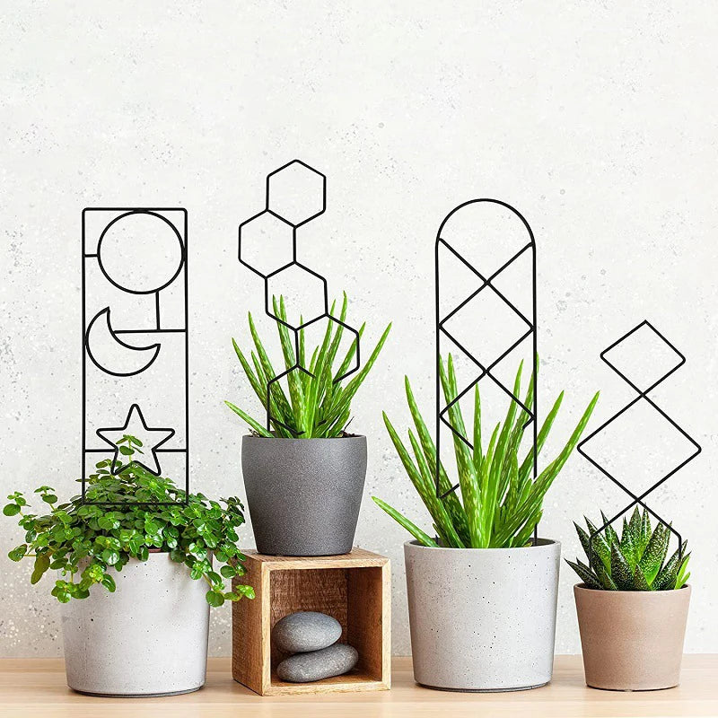 New Design Plant Support Stakes Decorative Garden Stakes Metal Plant Trellis for Climbing Tomatoes