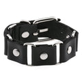Whole Sale Personalized Buckle Bracelet Punk Gothic Creative PU Leather Splice Adjustable Bangle Bracelet
