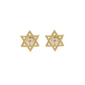 New Hot Fashion 925 Sterling Silver Crystal Six-pointed Star Earrings for Women Girls Gift Fashion Statement Jewelry