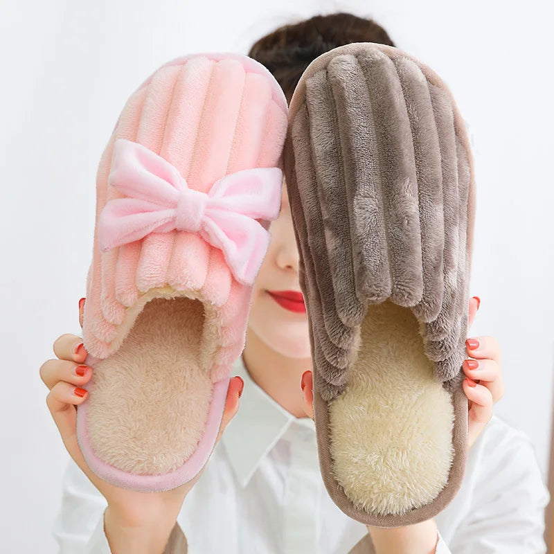 New Cotton slippers Autumn and Winter Warm Non-slip Indoor slippers Cute Plush slippers Home