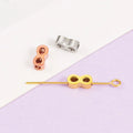 Wholesale Infinite Design Stainless Steel Bead Charms Silver / Gold / Rose Gold Charm Beads for Jewelry Bracelet Making