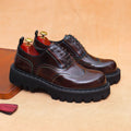 New Design Plus Size Men's Breathable Cow Genuine Leather Oxford Shoes Formal Business Office Career Professional Dress Shoes