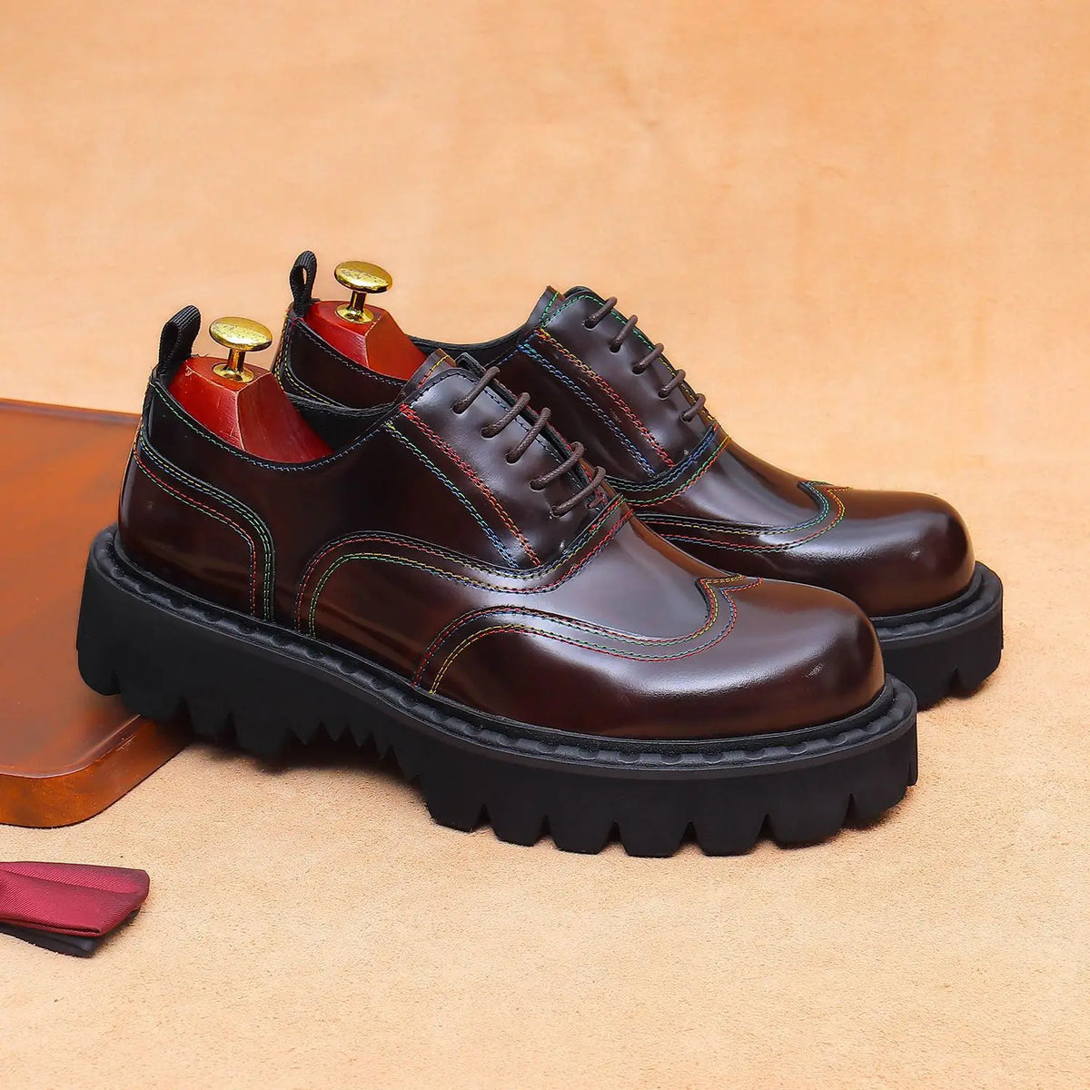 New Design Plus Size Men's Breathable Cow Genuine Leather Oxford Shoes Formal Business Office Career Professional Dress Shoes