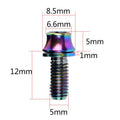 Grade 5 Titanium GR5 Bottle Cage Screw M5X12MM with Socket Head