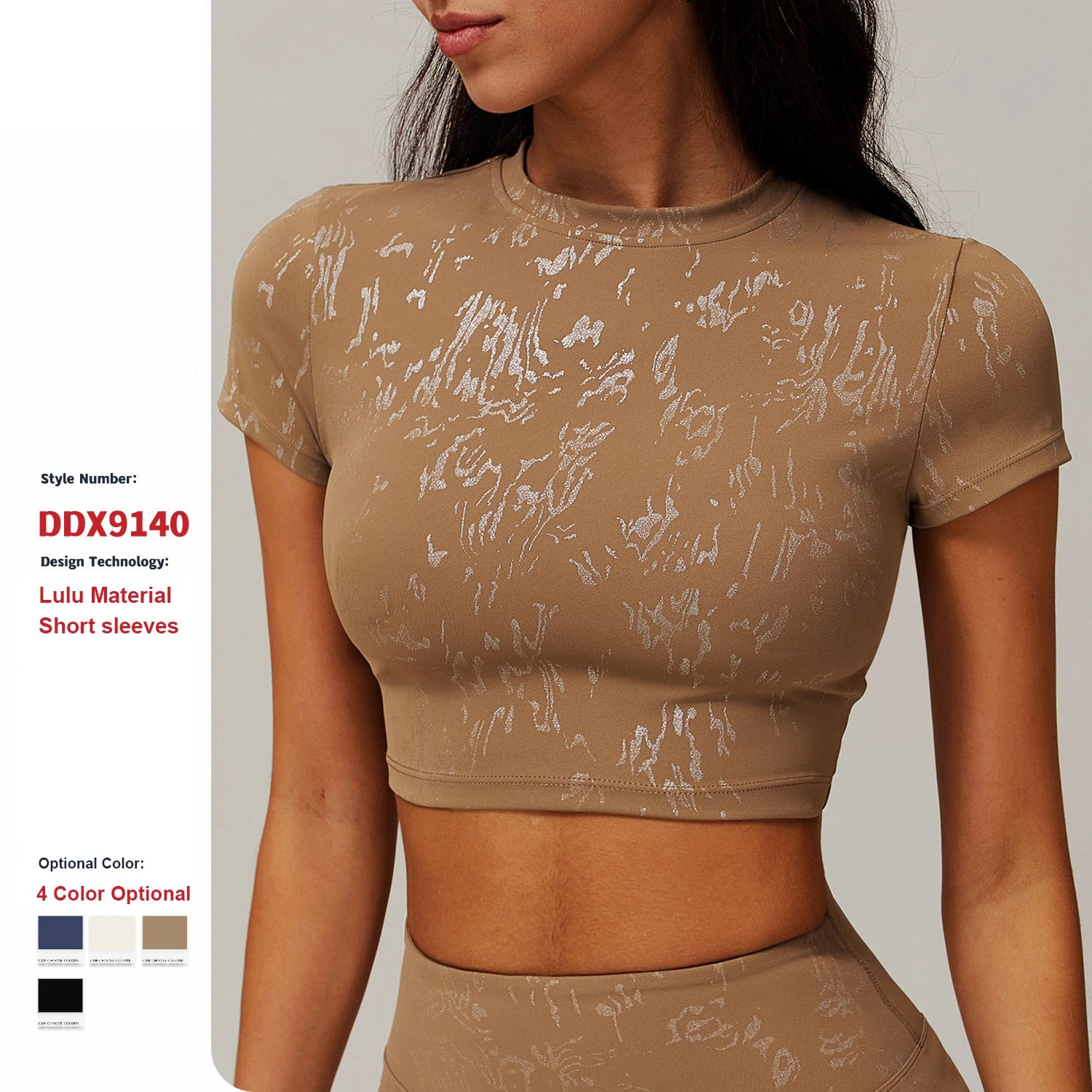 Custom Logo Quick-Drying Tight Short Sleeves High-Intensity Running Yoga Wear Women'S Gym Fitness Sports Fitness T-Shirt Tops