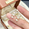 New Balanced Fungus Nail Stud Earrings 4-5mm Natural High-quality Freshwater Pearl Flower Shape Trendy Anti Allergic Design