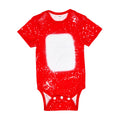 Subbank Wholesale Sublimation Baby Clothes Custom Print Tie Dye Infant T Shirt Faux Bleach Blank Sublimation Onsies Baby Rompers