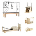 Three-in-one Multi-function Professional Wood Equipment Reformer Machine Oak Pilates Trapeze Table Cadillac Bed