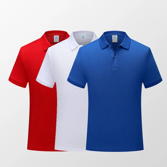 Custom logo Print Pattern Multi-color Fashion Short-sleeved Golf Shirt Cotton Golf Shirt for Men and Women