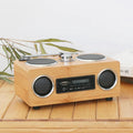 Wood Bamboo Outdoor Fm Radio Speaker Rechargeable Bluetooth Bt Portable Wireless Loud Speaker Sound Music Box Bamboo Craft Gifts