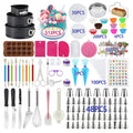 512 PCS Eco-Friendly Plastic Cake Decorating Kits for Beginners Cake Making Tools Set Baking Supplies