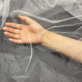 Wholesale 120\" White Wedding Tulle Fabric Diamond-Shining 100% Polyester Knitted Cheap for Kids and Girls