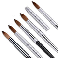 CHIYAN Customized High Quality Durable New Style Logo 100% Kolinsky Acrylic Wood Handle Art Nail Brush Wholesale for