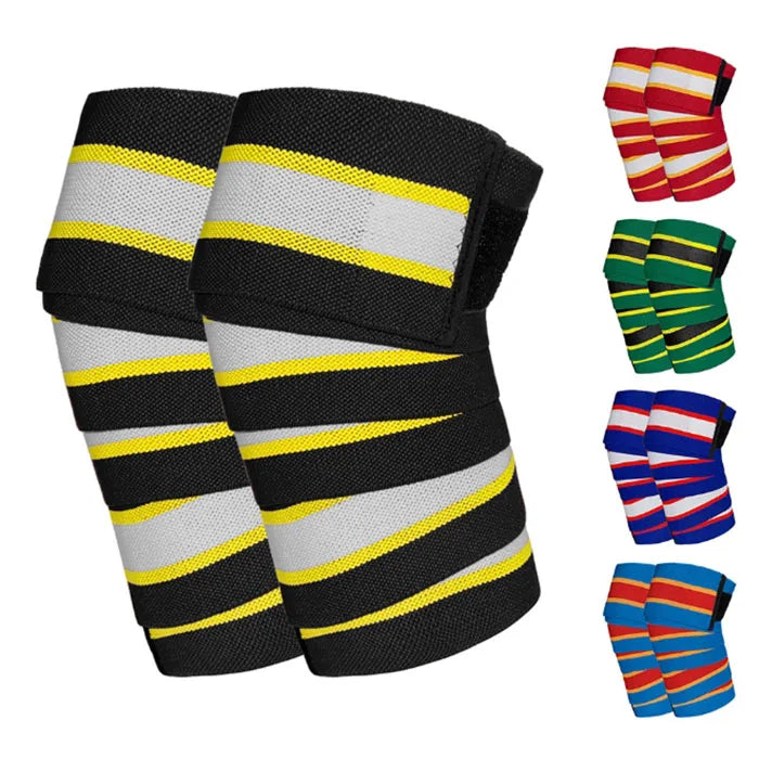 Customized Neoprene Workout Compression Knee Wraps for Men and Women's Weightlifting Powerlifting Squats Bandage