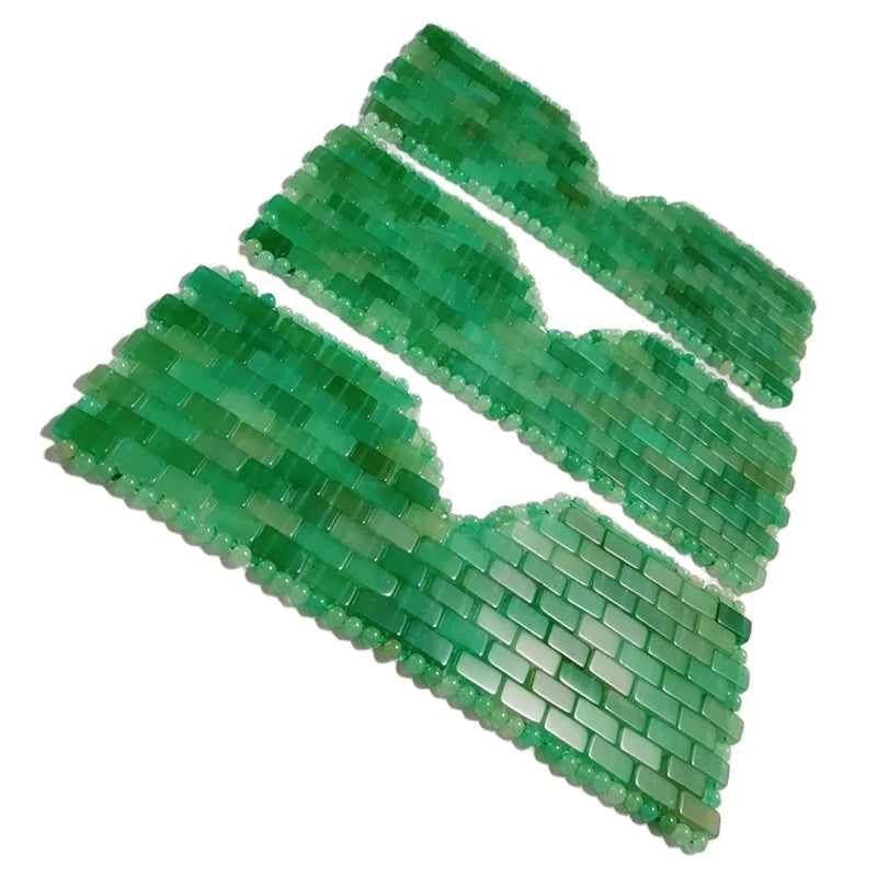 HY Best Quality Natural Crystal Green Aventurine Jade Gem Eye Mask Face Relax Tool
