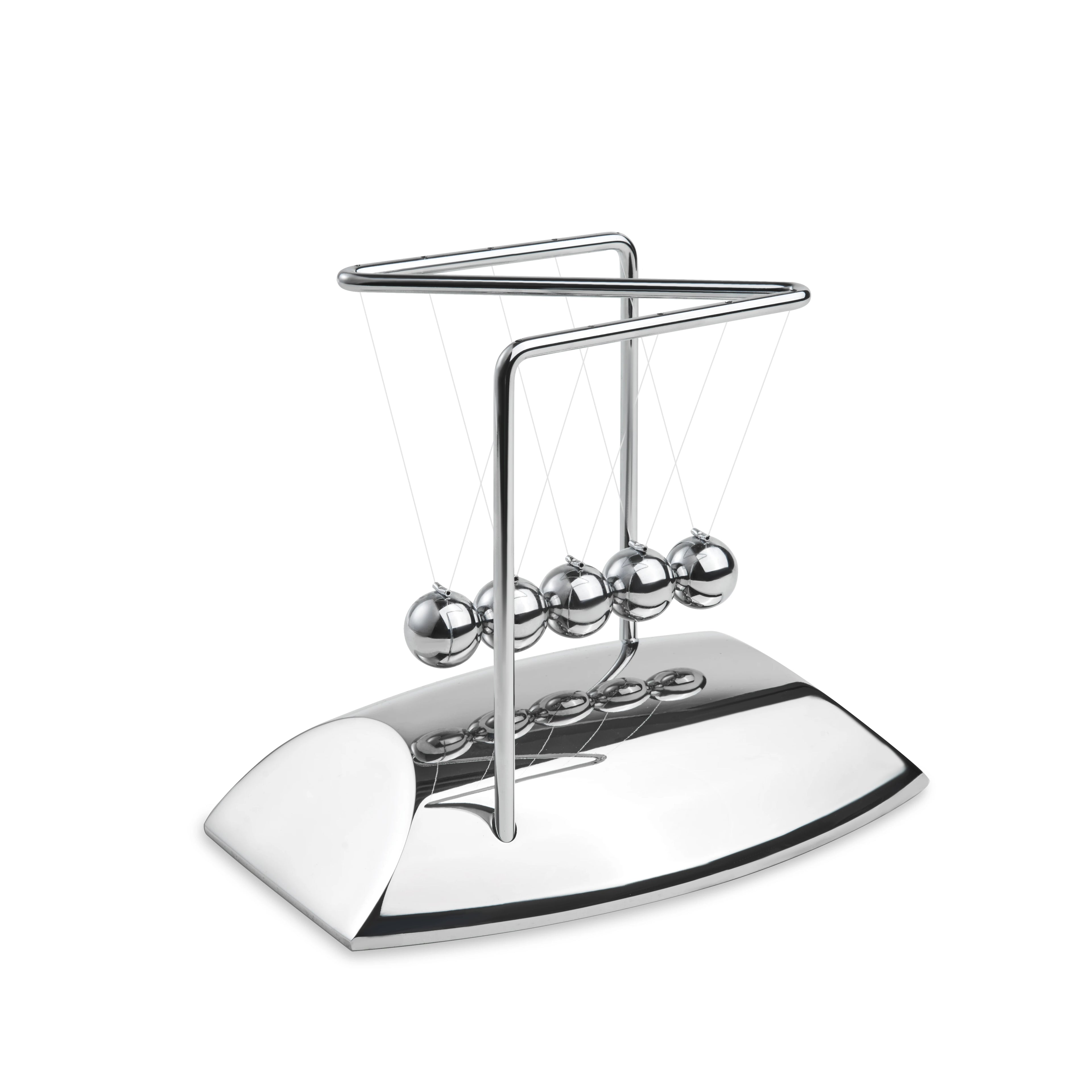 Metal Newton Cradle Balance Balls Magic Science Physics Silver Plated Newton Pendulum for Office Decoration Stress Reducing Toys