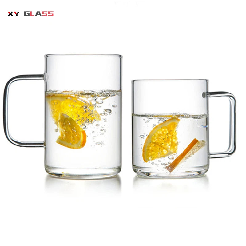 Classical Transparent Thick Bottom Durable Handmade Glass Juice Coffee Cup