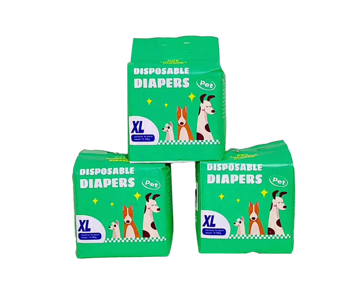 High Durability Disposable Pets Supplies Soft Female Dog Diapers Absorbent Puppy Diapers