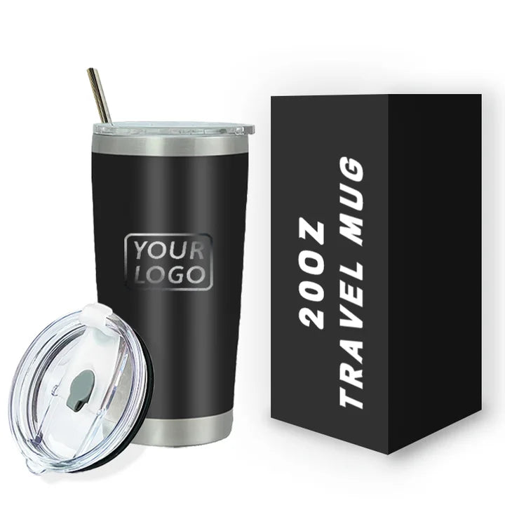 20 oz Stainless Steel Tumbler for Straw Lid Customized Powder Coated Hot Cold Vacuum Insulated Coffee Mug Trade Assurance Paymen