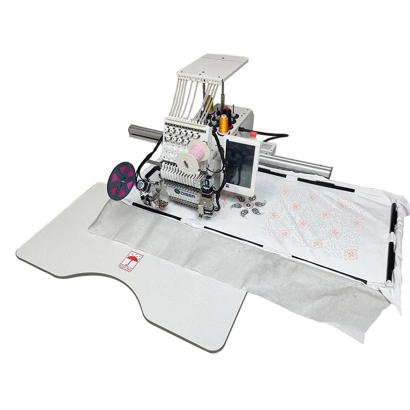 12 10 Needle 1 Head 23*400 Combined Sewing Embroidery Machine for Big Design New Motor for Hats All Fabric Leather Clothes