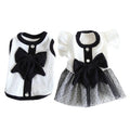Soft Fashion Luxury Dog Dress Clothes Vintage Couple Outfit Cute Summer Pet Clothes for Small Dog
