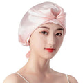 100% Real Silk Sleep Cap for Women Hair Care Natural Silk Night Bonnet With Elastic Stay on Head
