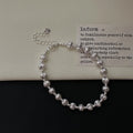 Korean Style 925 Sterling Silver Handmade 6MM Beads Beaded Bracelet for Women Fine Jewelry