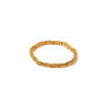 Shining Stainless Steel Rope Chains Bling Wave Snowflake Bling Waterproof Fashion Jewelry Rings for Women