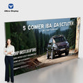 A-new Display 10*8ft 20*10ft 120mm Custom Tool Free Seg Double Sided Fabric LED Display Advertising Banner Lightbox Light Box MegaBDM