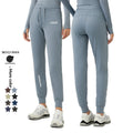 Xsunwing Women's Casual Solid Jogger Sweatpants Drawstring Custom Plus Size Yoga Sport Pants Wide Leg Pockets Baggy