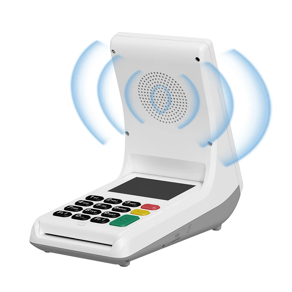 4G Wi-Fi Payment Soundbox POS Terminal with QR Code Mobile POS 4.0-inch Screen for Bank Z45