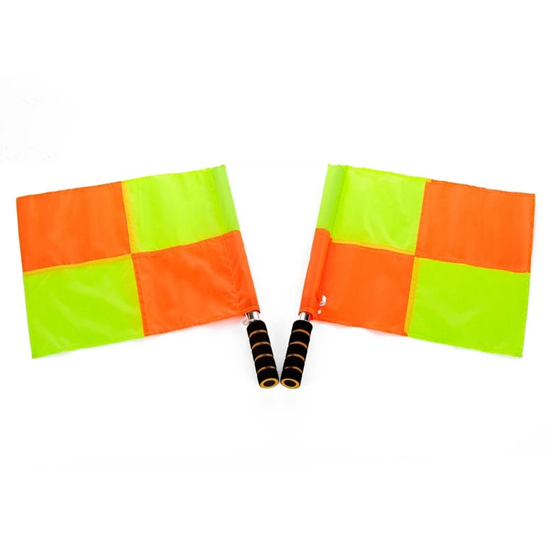 Portable Foldable Football Training Equipment Coach Hand Referee Flag