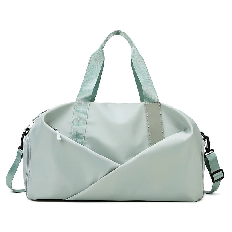 New Design Women Waterproof Sports Gym Duffle Travel Duffel Bag with Shoe Compartment