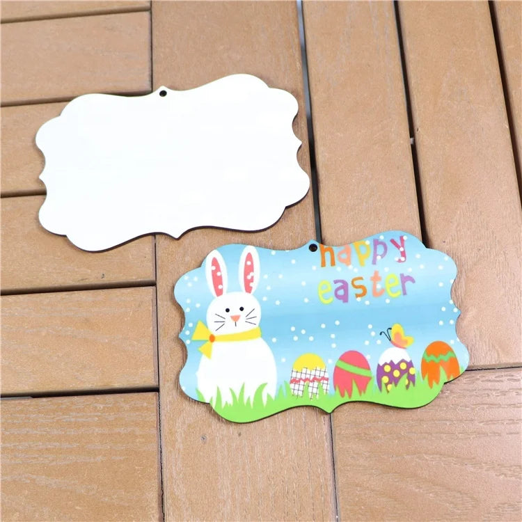 MDFSUB 2023 High Quality Thermal Transfer Full Color Printing Two Sided Benelux Shape Blank MDF Ornaments Christmas Tree Indoor