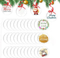Acrylic Keychain Blanks Clear Ornament for Vinyl Acrylic Transparent Circle Discs Acrylic Blanks Decoration Bulk for Christmas