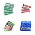 Custom Metal Aluminum Property Tags with Silk Screen Printing 3M300 Adhesive Custom Logo & Shape Outdoor Use Eco-Friendly