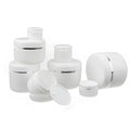 10g 20g 30g 50g 100g 150g 200g PP White Plastic Skin Care Face Cream Jars Cosmetic Make up Jar Loose Powder Pot With Screw Lid