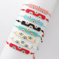 New Fashion Handmade Turkish Boho Evil Eyes Miyuki Beads Wave Bracelet for Teen Girl Women